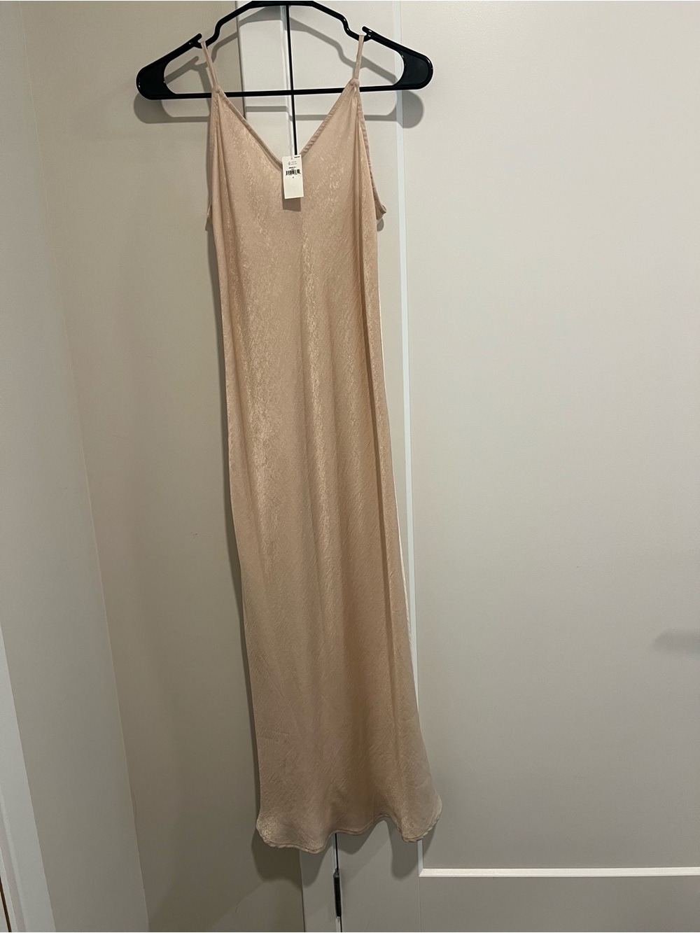 Slip Maxi Dress in Nude - Women